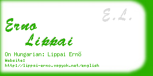 erno lippai business card